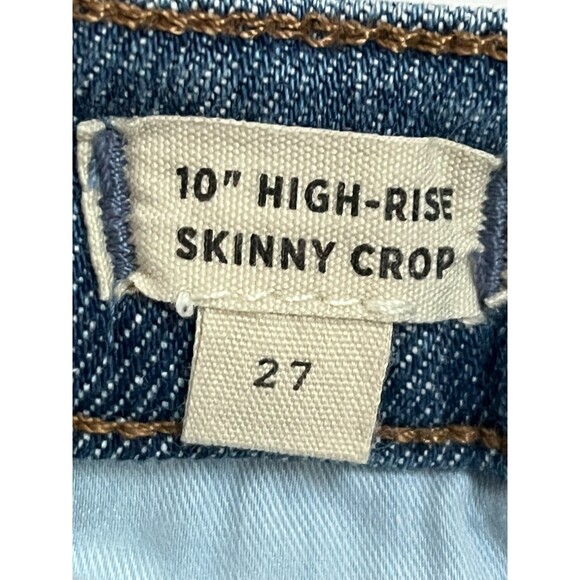 Madewell 10" High-Rise Skinny Crop Jeans Medium Wash 27 Ankle Womens Classic - Picture 6 of 9